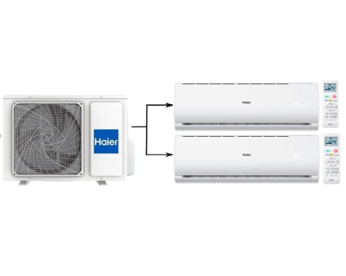 Мульти сплит система на 2 комнаты Haier 2U40S2SM1FA/AS09TS6HRA-M/AS12TS6HRA-M