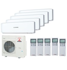 Мульти сплит система на 5 комнат Mitsubishi Heavy SCM100ZS-W/SRK25ZS-W*5шт