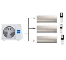 Мульти сплит система на 3 комнаты Haier 3U55S2SR5FA/AS35S2SF2FA-G/AS25S2SF2FA-G*2шт