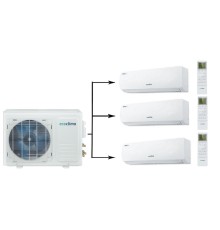 Мульти-сплит система на 3 комнаты Ecoclima CMWM-H09/4R2 [W]*3/СM3-H22/4DR2