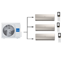 Мульти сплит система на 3 комнаты Haier 3U55S2SR5FA/AS25S2SF2FA-G*3шт