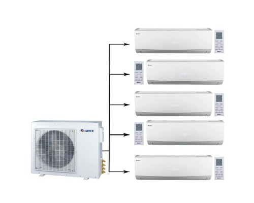 Мульти сплит система на 5 комнат Gree GWHD(42)NK3AO/GWH(07)QB-K3DNC2G/I*5