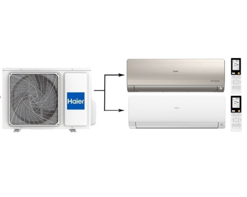 Мульти сплит система на 2 комнаты Haier 2U40S2SM1FA/AS25S2SF2FA-W/AS25S2SF2FA-G