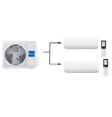 Мульти сплит система на 2 комнаты Haier 2U50S2SM1FA-3/AS25S2SF2FA-W/AS50S2SF2FA-W