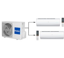 Мульти сплит система на 2 комнаты Haier 2U50S2SM1FA-3/AS25S2SJ1FA-W/AS35S2SJ1FA-W