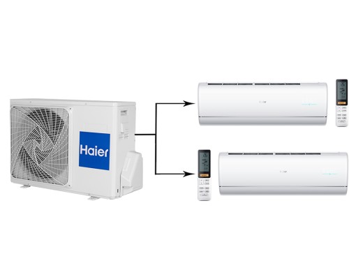 Мульти сплит система на 2 комнаты Haier 2U50S2SM1FA-3/AS25S2SJ1FA-W/AS35S2SJ1FA-W