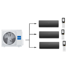 Мульти сплит система на 3 комнаты Haier 3U55S2SR5FA/AS35S2SF2FA-B/AS25S2SF2FA-B*2шт