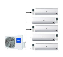 Мульти сплит система на 5 комнат Haier 5U45LS1ERA/AS09BS4HRA*5шт