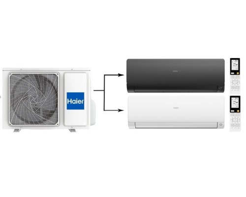 Мульти сплит система на 2 комнаты Haier 2U40S2SM1FA/AS25S2SF2FA-W/AS25S2SF2FA-B