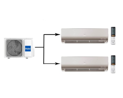 Мульти сплит система на 2 комнаты Haier 2U50S2SM1FA-3/AS25S2SF2FA-G/AS35S2SF2FA-G