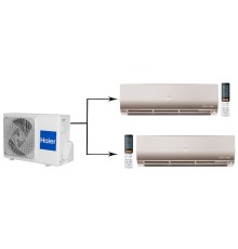 Мульти сплит система на 2 комнаты Haier 2U40S2SM1FA/AS25S2SF1FA-G/AS35S2SF1FA-G