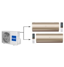 Мульти сплит система на 2 комнаты Haier 2U50S2SM1FA-3/AS25S2SJ1FA-G/AS35S2SJ1FA-G