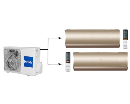 Мульти сплит система на 2 комнаты Haier 2U50S2SM1FA-3/AS25S2SJ1FA-G/AS35S2SJ1FA-G