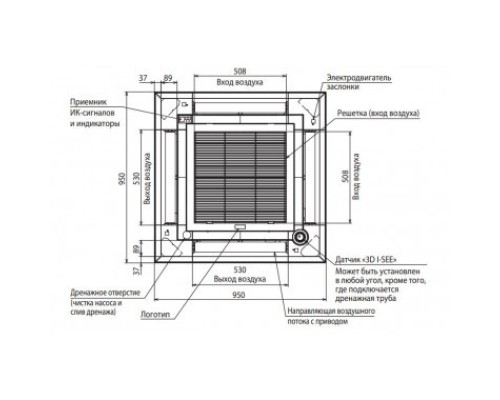 Декоративная панель Mitsubishi Electric PLP-6EAL