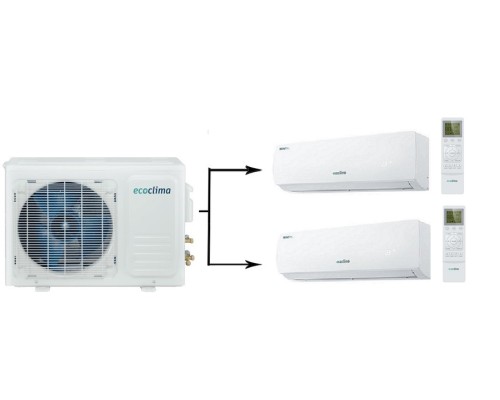 Мульти-сплит система на 2 комнаты Ecoclima CMWM-H09/4R2 [W]*2/СM2-H16/4DR2