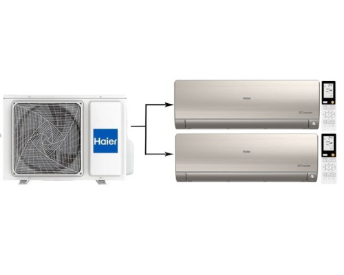 Мульти сплит система на 2 комнаты Haier 2U40S2SM1FA/AS25S2SF2FA-G*2шт