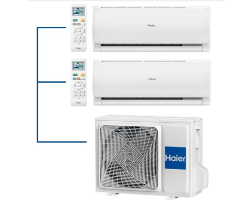 Внешний блок мульти сплит-системы на 2 комнаты Haier 2U50S2SM1FA-3/AS09TS6HRA-M/AS12TS6HRA-M