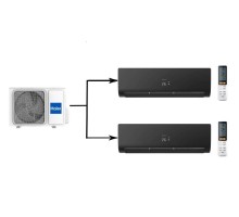 Мульти сплит система на 2 комнаты Haier 2U50S2SM1FA-3/AS25S2SF2FA-B/AS35S2SF2FA-B