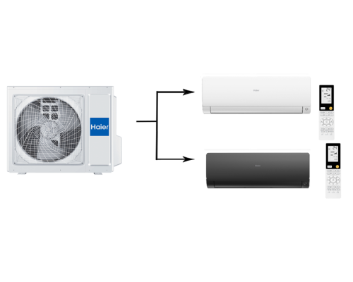 Мульти сплит система на 2 комнаты Haier 2U50S2SM1FA-3/AS35S2SF2FA-W/AS35S2SF2FA-B