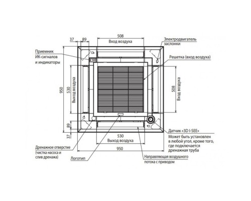 Панель с датчиком Mitsubishi Electric PLP-6EAER